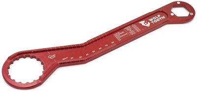 Wolf Tooth Ultralight Hex and Bottom Bracket Wrench - Red - Silver - Inserts Not Included, Red - Silver